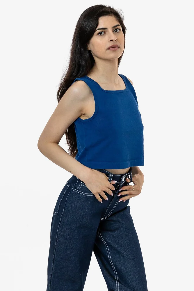 1822GD - 6.5 oz Garment Dye Crop Tank