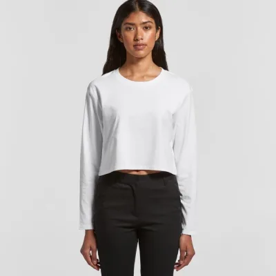 4058 - Women's Crop L/S Tee