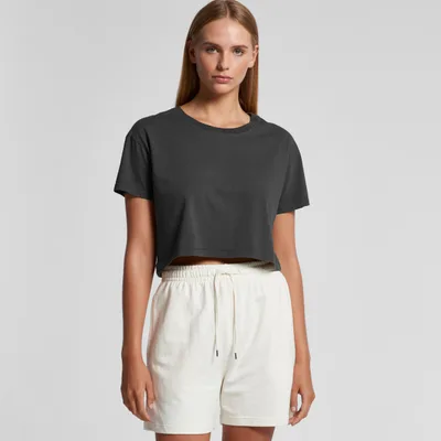4062F - Women's Faded Crop Tee