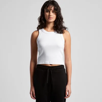 4064G - Women's Organic Rib Crop Tank