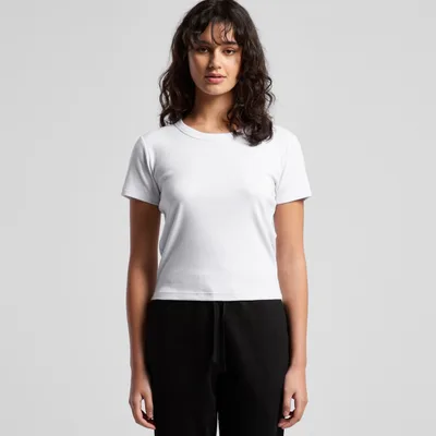 4074 - Women's Organic Rib Baby Tee