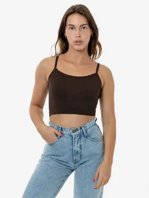43016 - Baby Rib Spaghetti Crop Tank