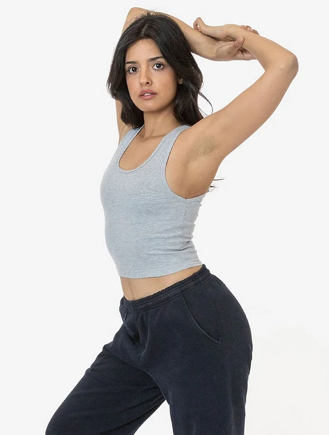 4308 - Baby Rib Crop Tank