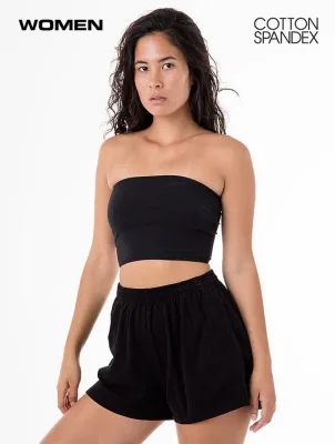 8393 - Cotton Spandex Tube Crop Top
