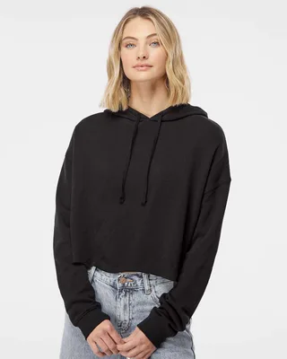 AFX64CRP - Women's Lightweight Crop Hooded Sweatshirt