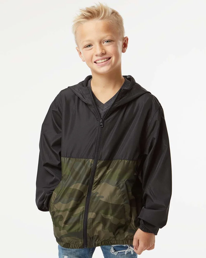 EXP24YWZ - Youth Lightweight Windbreaker Full-Zip Jacket