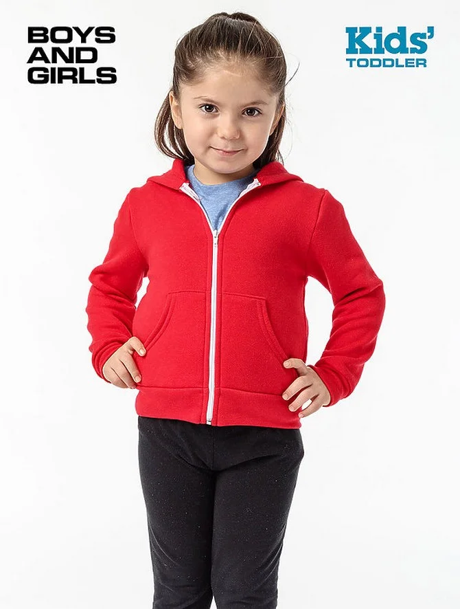 F1097 - Toddler Poly Cotton Zip Hoody
