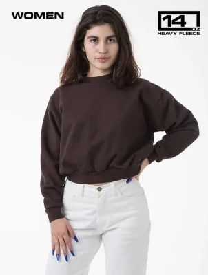 HF06GD - HF Cropped Mock Neck Pullover