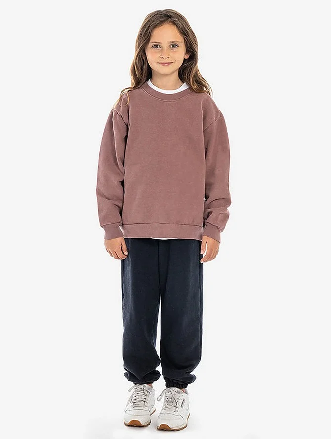 HF107GD - Kids Heavy Fleece Crewneck