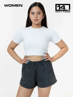 HF314GD - Garment Dye Heavy Fleece Short