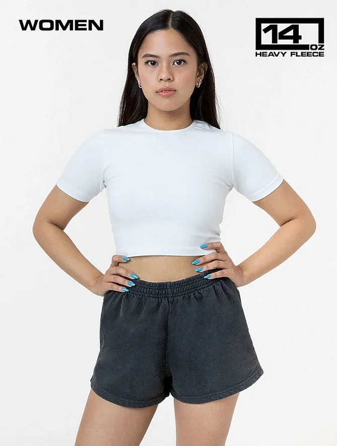 HF314GD - Garment Dye Heavy Fleece Short