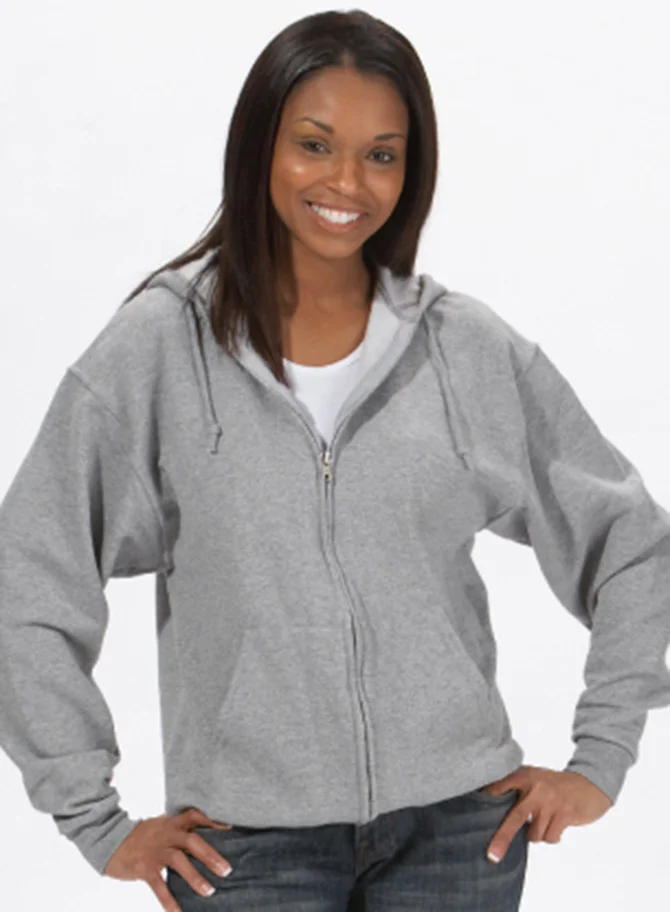 J993 - Adult Full Zip Hooded Sweatshirt