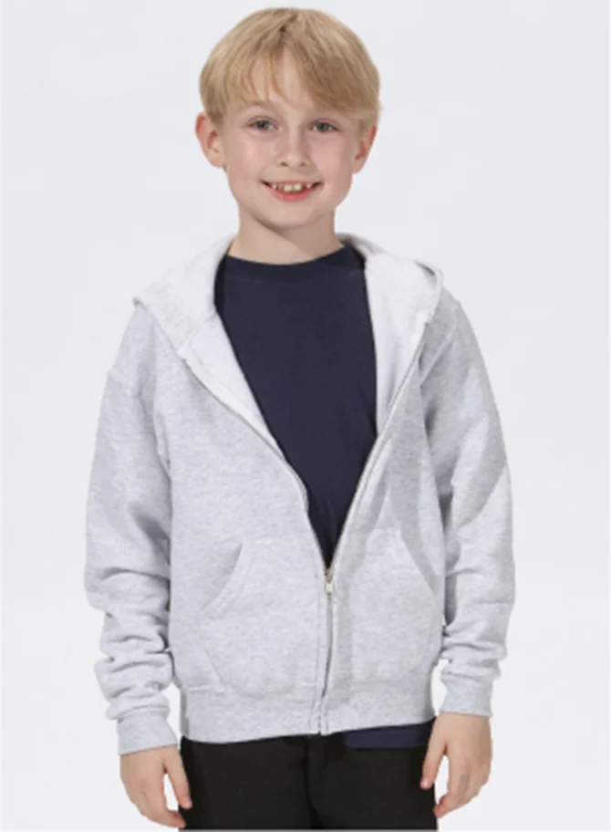 J993B - Youth Full Zip Hooded Sweatshirt