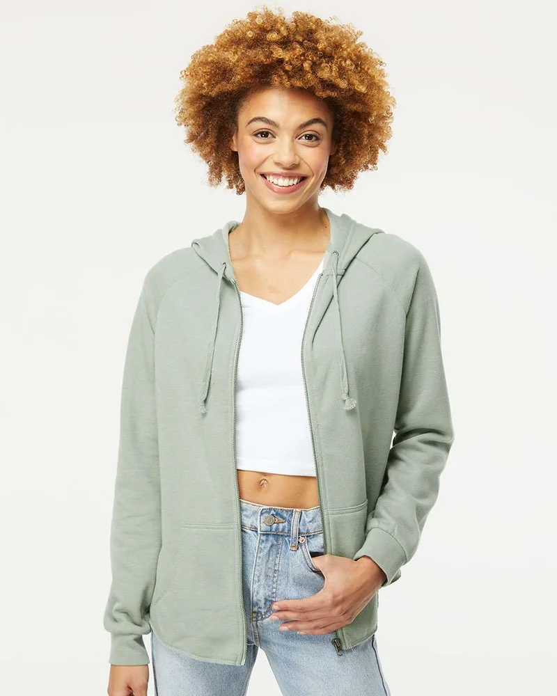 PRM2500Z - Women's California Wave Wash Full-Zip Hooded Sweatshirt