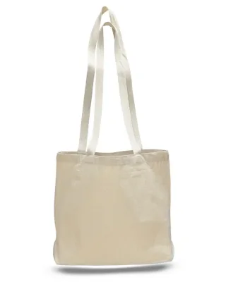 Q126200 - Large Canvas Messenger Bag with Bottom Gusset