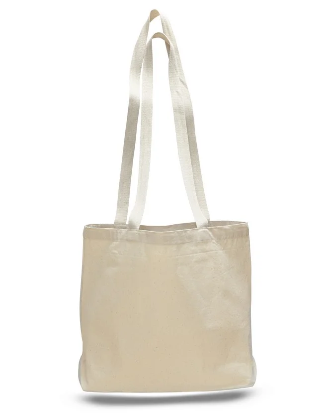 Q126200 - Large Canvas Messenger Bag with Bottom Gusset