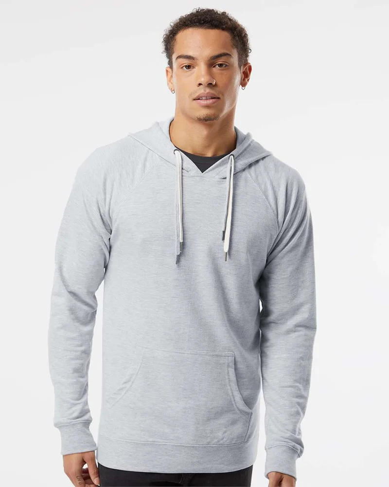 SS1000 - Unisex Icon Lightweight Loopback Terry Hooded Sweatshirt