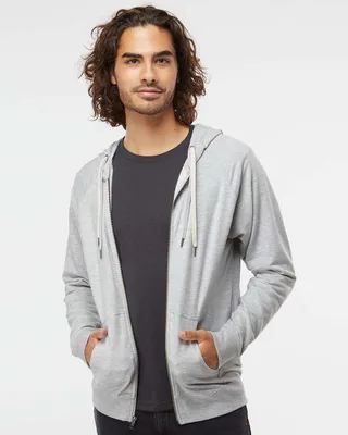 SS1000Z - Unisex Icon Lightweight Loopback Terry Full-Zip Hooded Sweatshirt