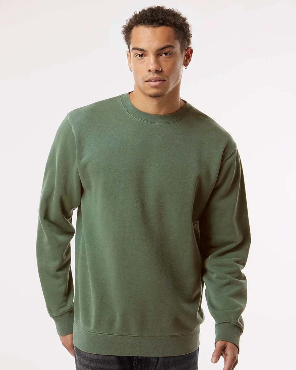 PRM3500 - Unisex Midweight Pigment Dye Crew